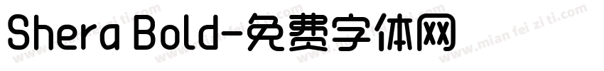 Shera Bold字体转换